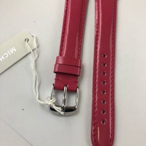New with tags Authentic Michele Hot pink watch band 16 MM